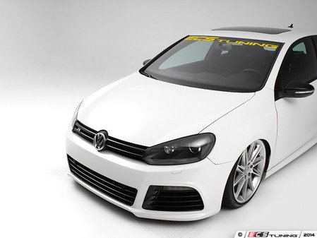 ES#2777480 - YW47X6WBAN - Vinyl Windshield Banner - Yellow - (NO LONGER AVAILABLE) - 6" x 47" window sticker - Show some love for your favorite tuning company - ECS - 