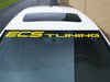 ES#2777480 - YW47X6WBAN - Vinyl Windshield Banner - Yellow - (NO LONGER AVAILABLE) - 6" x 47" window sticker - Show some love for your favorite tuning company - ECS - 