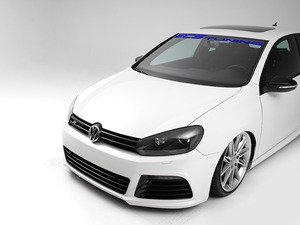 ES#2777476 - BL47X6WBAN - Vinyl Windshield Banner - Blue  - 6" x 47" window sticker - Show some love for your favorite tuning company - ECS - Audi BMW Volkswagen Mercedes Benz MINI Porsche