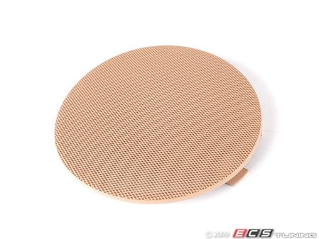 ES#102060 - 51418224387 - E46 Speaker Cover - Left Front - Hellbeige/Light Beige. Protects the front door speaker - Genuine BMW - BMW