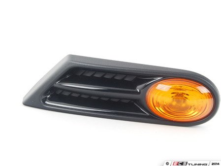 ES#2139013 - 63137260201 - Side Turn Signal & Grille - Amber - Left - Black side vent section on the quater panel ; black gloss - Genuine MINI - MINI