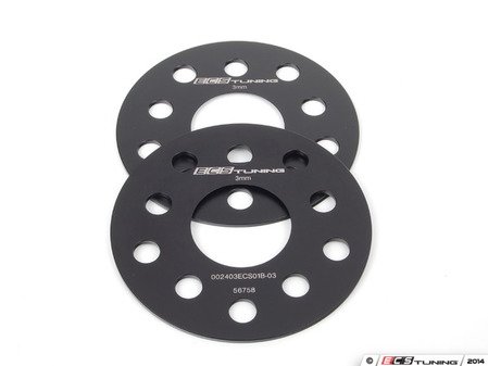 ES#250682 - 002403ECS01A03KT -  ECS Wheel Spacers - 3mm (Pair) - Exclusively built for your 57.1mm centerbore VW/Audi - ECS - Audi Volkswagen