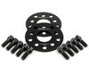 ES#2748182 - ECS10153KTWBC1KT - ECS Wheel Spacer & Bolt Kit - 4mm With Black Conical Seat Bolts - Includes everything you need to install spacers on two wheels - ECS - Audi Volkswagen