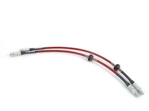 ES#3525715 - 025382ECS01 - Exact-Fit Stainless Steel Brake Lines - Front - Increase your brake pedal feel with these ECS DOT-compliant brake line kit for your E60 5-Series Xi - ECS - BMW