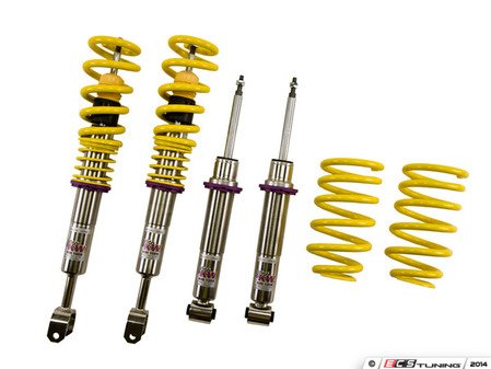 ES#2092101 - 15210026 - KW V2 Series Coilover Kit - Adjustable Dampening - Variant 2 coilovers offer sport handling with adjustable rebound dampening - KW Suspension - Audi Volkswagen