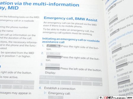 ES#13086 - 01410159895 - Owner's handbook, telephone "en US" - SA 639Sa - (NO LONGER AVAILABLE) - Genuine BMW - 