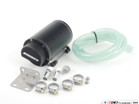 ES#2765298 - MM0CCRB - Universal Catch Can Kit - Black - Kit with catch can and rubber hose; for retrofitting on a variety of vehicles. - Mishimoto - MINI