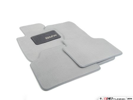 ES#2498820 - 82112293529 - Carpeted Floor Mat Set - Gray - Complete Set of Four Mats - Genuine BMW - BMW