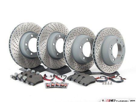 ES#2598189 - 99635140501OEKT1 - Front & Rear Brake Service Kit - Featuring Sebro rotors and Textar brake pads - Assembled By ECS - Porsche