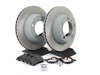ES#2598187 - 99635240104RPKT1 - Performance Rear Brake Service Kit - Featuring Sebro slotted rotors and Hawk HPS brake pads - Assembled By ECS - Porsche