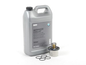 ES#2718468 - 11537836155KT - Thermostat Replacement Kit - Includes thermostat with o-ring, and coolant - Genuine BMW - BMW