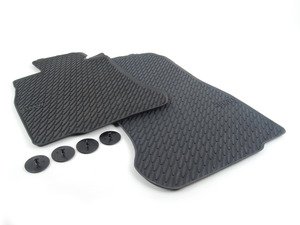 ES#2165758 - 51472163801 - Front Rubber Floor Mats - Black - (NO LONGER AVAILABLE) - All weather protection for your BMW - Genuine BMW - 
