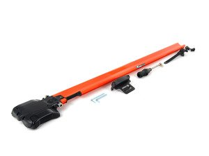 ES#1905623 - RM1022 - TieRod - Orange - Sleek, low-profile bike rack designed to fit 100% of factory crossbars with minimal installation. Accommodates bikes with or without disc brakes. - Rocky Mounts - 