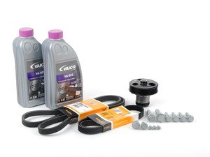 ES#2792991 - 07K121011BKT7 - Water Pump Replacement Kit - Featuring Hepu water pump and Continental drive belts - Assembled By ECS - Volkswagen