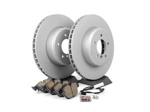 ES#2677957 - 34116763824KT - Front Brake Service Kit - Featuring Zimmerman rotors and ECS DD23 "Daily Driver" ceramic pads. - Assembled By ECS - BMW