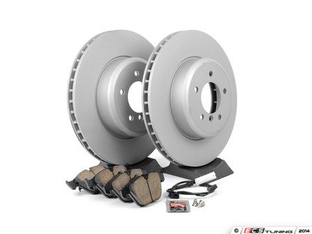 ES#2677957 - 34116763824KT - Front Brake Service Kit - Featuring Zimmerman rotors and ECS DD23 "Daily Driver" ceramic pads. - Assembled By ECS - BMW