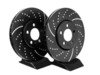 ES#522208 - GD818 - Front GD Sport Rotors - Pair (288x25) - Upgrade to a slotted/dimpled rotor for improved braking - EBC - Volkswagen
