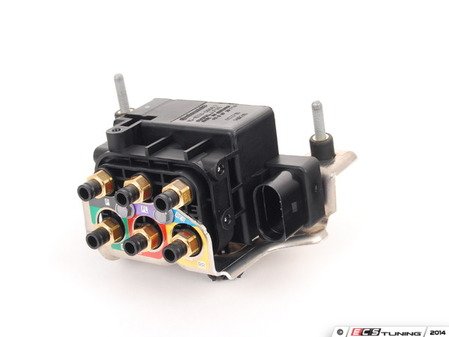 ES#4040830 - 7L0698014C - Air Suspension Solenoid Valve Block Unit  - For vehicles with self-leveling suspension - Genuine Volkswagen Audi - Audi Volkswagen