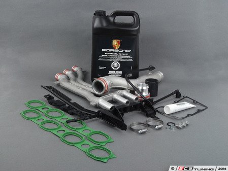 ES#2771217 - 94810605906KT4 - Cayenne S Coolant Pipe Upgrade/Repair Kit - Everything you need to replace cracked or leaking coolant pipes - Assembled By ECS - Porsche