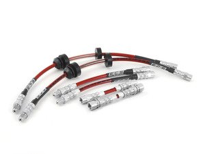 ES#2602382 - 002570ECSKT1 - Exact-Fit Stainless Steel Brake Lines - Complete Kit - DOT-compliant 6 line kit to improve pedal feel in your vehicle. - ECS - BMW