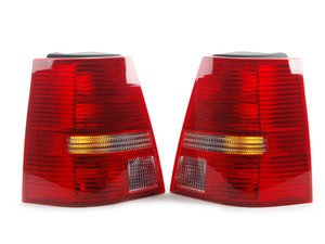 ES#2784513 - 1J9998002 - Ocean Style Tail Light Set - Tail lights from the European Golf Variant Ocean Edition model with red/red/clear/red lenses that fit all MK4 Jetta Wagons - TYC - Volkswagen