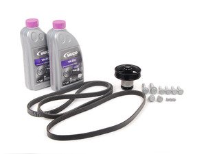 ES#2792992 - 07K121011BKT8 - Water Pump Replacement Kit - Featuring URO water pump and Mitsuboshi drive belts - Assembled By ECS - Volkswagen