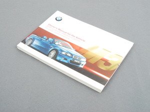 ES#12929 - 01410155719 - E46 M3 Owner's Manual - Everything you need to know about your car - Genuine BMW - BMW