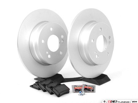 ES#2762676 - 0054201720KT3 - Rear Brake Service Kit  - Featuring Meyle rotors and ATE pads - Assembled By ECS - Mercedes Benz