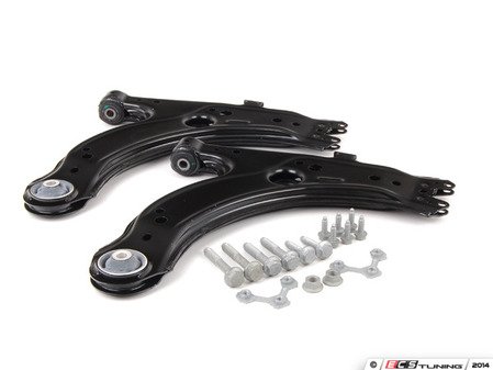 ES#2795131 - 1J0407151CKT2 - Front Control Arm Kit - Featuring complete control arms with installation hardware - Assembled By ECS - Volkswagen