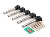 ES#2538684 - 07K905715FK5OE - Ignition Service Kit - Includes five OE black coil packs and spark plugs - Genuine Volkswagen Audi - Volkswagen