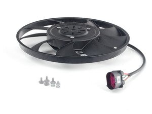ES#2556072 - 4H0959455AD - Auxiliary Fan Assembly - Electronic fan with control unit - Located on the left side - Genuine Volkswagen Audi - Audi