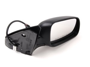 ES#1892020 - 1J1857508K01C - Rear View Mirror Assembly - Right - Complete power mirror assembly, heated mirror lens and black mirror covers - TYC - Volkswagen