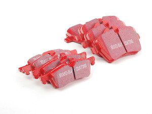 ES#2598486 - 34116778JCWKT3 - Brake Pad Kit - EBC Red JCW - Replacement brake pads to restore your stopping power : Front & Rear - Assembled By ECS - MINI