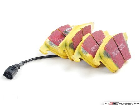 ES#2765841 - 1K0615301MKT8 - performance front brake Service Kit (345x30) - Featuring ECS V5 drilled and slotted rotors and EBC YellowStuff pads - Assembled By ECS - Volkswagen