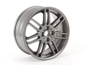 ES#65058 - 36116778426 - R99 MINI Double Spoke Alloy Wheel 17" (4x100) Gray Metallic - Priced Each - (NO LONGER AVAILABLE) - 17 x 7J ET:48 OEM BBS, One wheel in stock then NLA - Genuine MINI - 