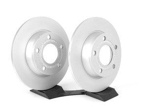 ES#2167860 - 4B0615601BKT3 - Rear Brake Rotors - Pair (255x10) 1.50" Offset - Restore the stopping power in your vehicle - Genuine Volkswagen Audi - Audi