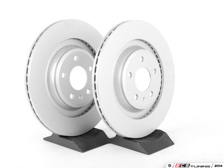 ES#4726984 - 4H0615601QKT7 - Rear Brake Service Kit - Featuring Meyle coated rotors and ECS DD23 Daily Driver ceramic pads - Assembled By ECS - Audi