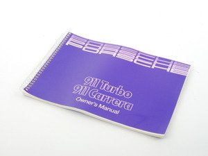 ES#1534091 - WKD91102188 - 1988 911/930 Owner's Manual - Complete spiral-bound driver's manual - Genuine Porsche - Porsche