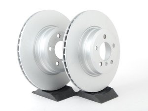 ES#2636078 - 34216793246KT - Rear Brake Rotors - Pair (345x24) - Featuring a protective Meyle Platinum coating. - Meyle - BMW