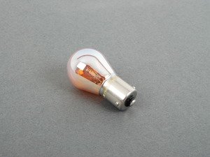 ES#257213 - N10256404 - 1156 Single Filament Bulb - Chrome - Priced Each - Eliminate the yellow glass but keep the amber light - Genuine Volkswagen Audi - Audi Volkswagen