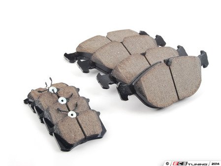 ES#2765637 - mkivr32bk1KT - Front & Rear Euro Ceramic Brake Pad Kit - Ceramic composite developed to meet low dust & noise requirements - Akebono - Volkswagen