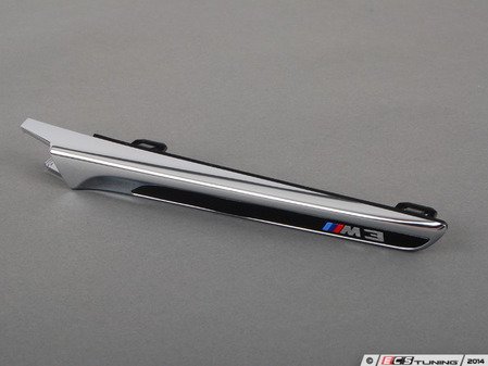 ES#2755540 - 51138056059 - F80 Fender Vent Trim - Left - Attaches to the front fender grill to the rear of the wheel well. - Genuine BMW - BMW