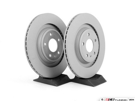 ES#2597363 - 8K0615601CKT - Rear Brake Service Kit - Featuring Zimmerman rotors and ECS DD23 ceramic pads. - Assembled By ECS - Audi