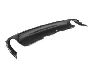 ES#2541877 - 8T0807521G01C - Rear Lower Valance - Satin Black - Black lower plastic valance for dual exhaust - Genuine Volkswagen Audi - Audi