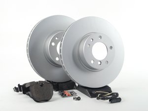 ES#240376 - ECSE393411-2 - Front Brake Service Kit - Featuring Meyle Brake Rotors and ECS DD23 ceramic brake pads. - Assembled By ECS - BMW