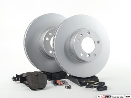 ES#240376 - ECSE393411-2 - Front Brake Service Kit - Featuring Meyle Brake Rotors and ECS DD23 ceramic brake pads. - Assembled By ECS - BMW