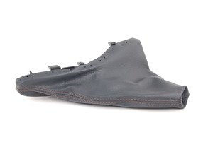 ES#62613 - 34429125044 - Emergency Brake Boot - Sidewalk - Sidewalk special edition black with malt brown stitching - Genuine MINI - MINI