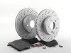 ES#2762506 - 0054201220KT2 - Front Brake Service Kit  - Featuring Meyle Rotors And Pads - Assembled By ECS - Mercedes Benz