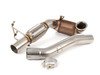 ES#2793000 - VWR21G702 - VWR High Flow Downpipe - Front Exhaust System with high flow Catalyst - Racingline - Volkswagen