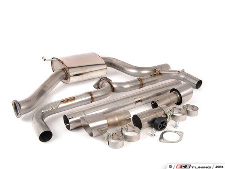 ES#2792999 - VWR21G701 - VWR Twin Exit Cat-Back Exhaust System - Twin Exit Rear Exhaust System (Cat-back) - Racingline - Volkswagen
